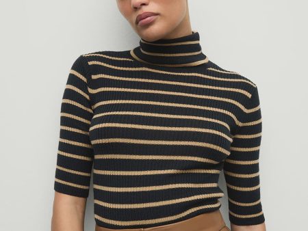 VB Katrina Sweater in Navy, Ivory Hot on Sale