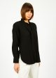 GG Tie Detail Blouse in Black Hot on Sale