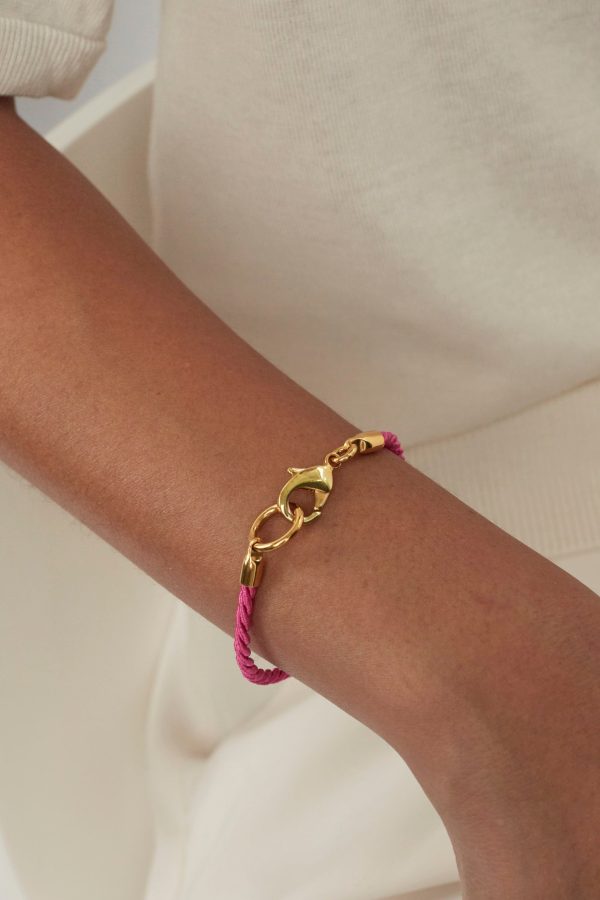 TS Friendship Bracelet in Fuchsia Supply