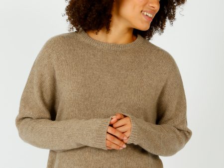 VK Oaklynn Boxy Knit Cashmere in Sandstorm Hot on Sale