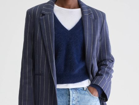 BR Veil Pinstripe Jacket Discount