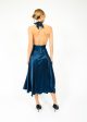 HARMUR Midi Wrap Dress in Stormy Navy Online Hot Sale