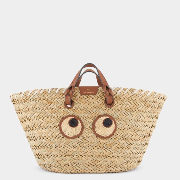 AH Large Basket Paper Eyes in Seagrass on Sale