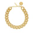 VBARONI Flat Chain Necklace in Gold Vintage Discount