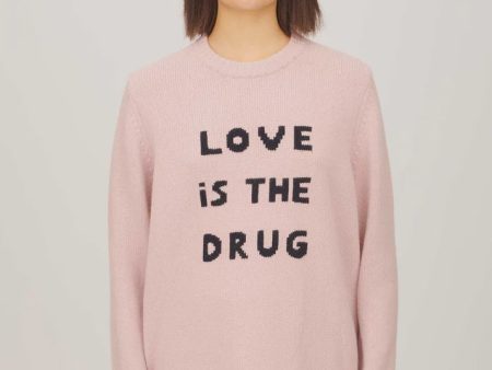 BF Love Is The Drug Jumper in Dusty Pink Online