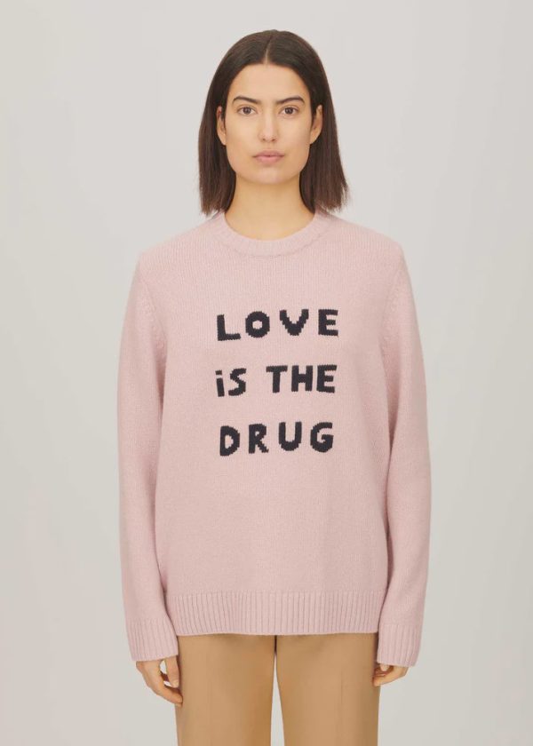 BF Love Is The Drug Jumper in Dusty Pink Online