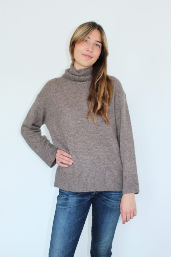 RAILS Imogen Cashmere Pullover in Hazelnut Online Hot Sale