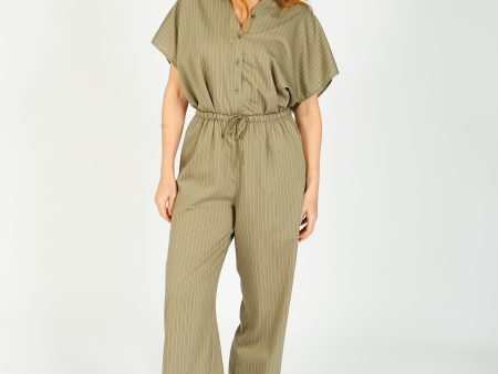 AV Oaky 10 Striped Trousers in Olive Raye Supply