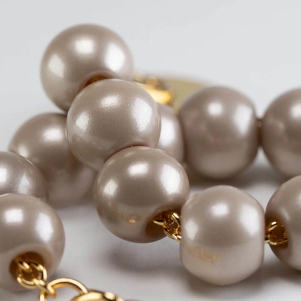 VBARONI Mini Beads Bracelet in Champagne Pearl For Discount