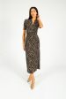 DVF Zoey Dress in Camo Leopard on Sale