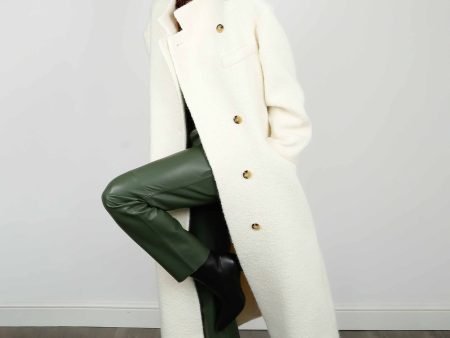 IM Sabine Coat in Ecru Online Hot Sale