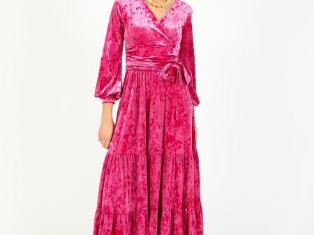 ONJNEU Faye Maxi Dress in Velvet Pink Fashion