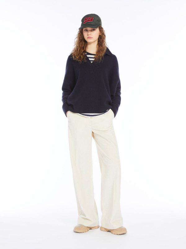 MM Tania Cord Trousers in Milk For Sale