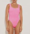 HG Square Neck Swim in Bubblegum For Sale