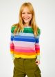 JU Multi Stripe Crew For Discount