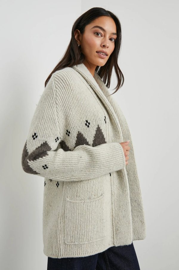 RAILS Silas Knit Cardi in Oatmeal For Sale