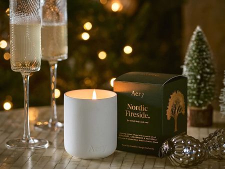 AERY Nordic Fireside Candle Sale