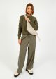 AV Dirow Trousers in Taupe Stripe For Sale