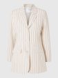 SLF Hilda Fitted Blazer in Pinstripe Sandshell For Discount