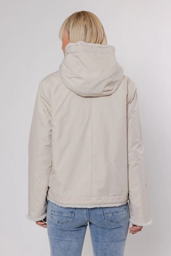 R&P Aviva Reversible Jacket in Birch, Birch Cheap