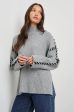 RAILS  Liam Roll Neck Knit in Heather Grey Hot on Sale