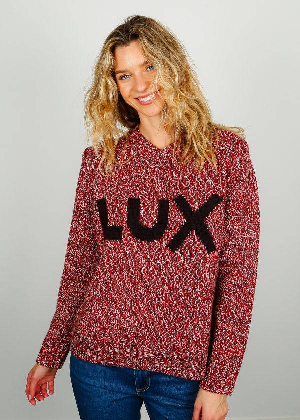 BF Melange LUX Jumper in Red Discount