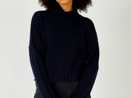 VK Reese High Neck Cashmere in Dark Sapphire Cheap