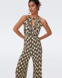 DVF Tai Jumpsuit in Maypole Black Fashion