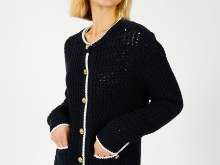 R&B Daria Cardigan in Navy on Sale