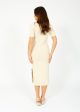 JOSEPH Dress Textured Vichy in Papyrus For Sale