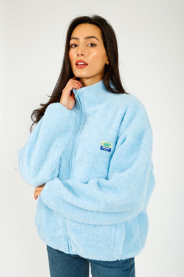 AV Hoki Fleece Jacket in Polar Blue Sale