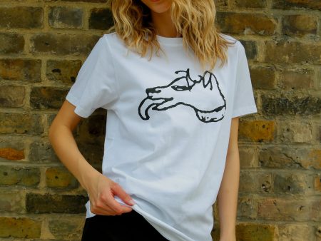 BF Lucian Dog Tee in White Discount