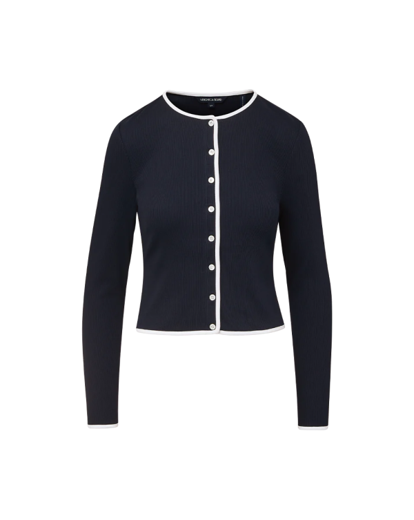 VB Wilmer Cardigan in Navy Online now