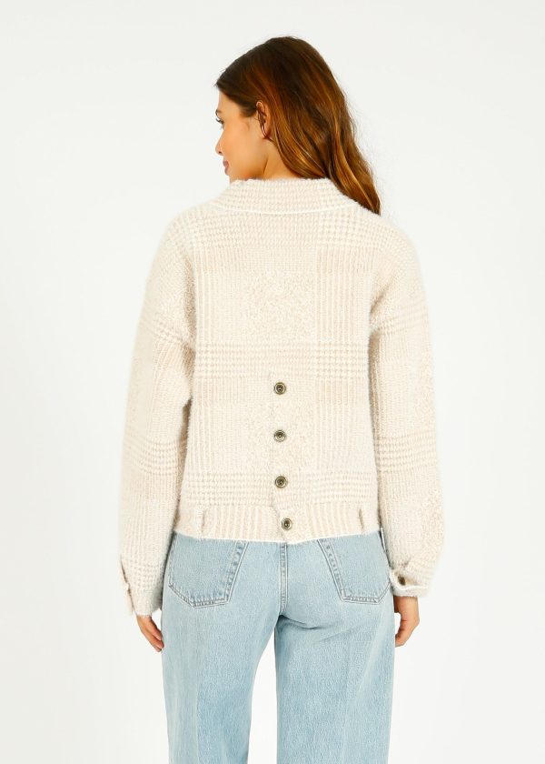 R&P Bubbly Jacket in Stone Check Fashion