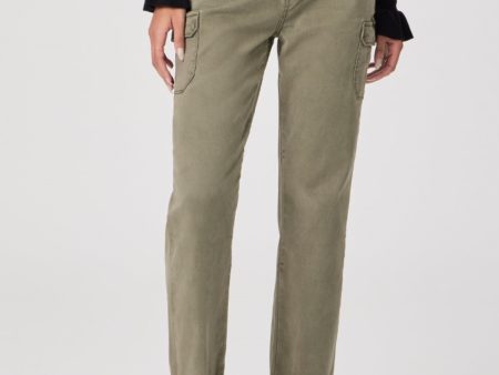 PAIGE Drew Pant in Khaki Online Hot Sale