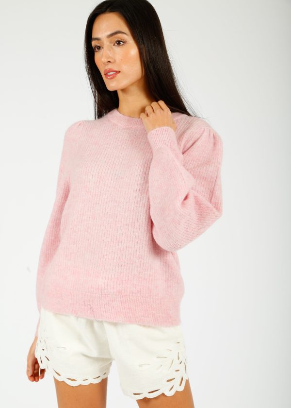 SLF Lulu Rib Knit in Bleached Mauve on Sale