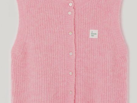 AV East 19 SL Knit Vest in Orchid Chine Online Hot Sale