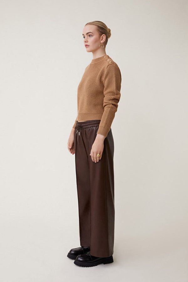 SUNCOO Johan Wide Leg in Choco Sale