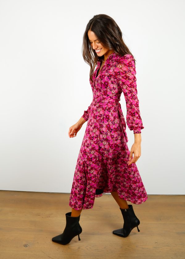 DVF Phoenix Dress in Fall Fruits Online Sale