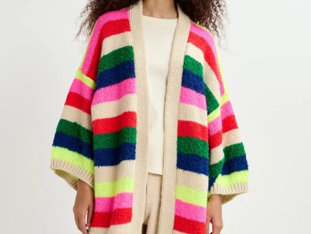 EA Gabilo Striped Cardi in Multi For Cheap