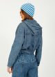 R&B Miramar Fleece Terry Davina Hoodie in Topaz Hot on Sale