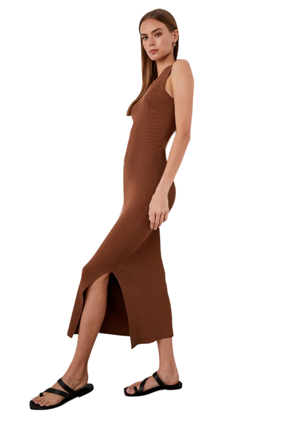 Syd Dress - Toffee Online now