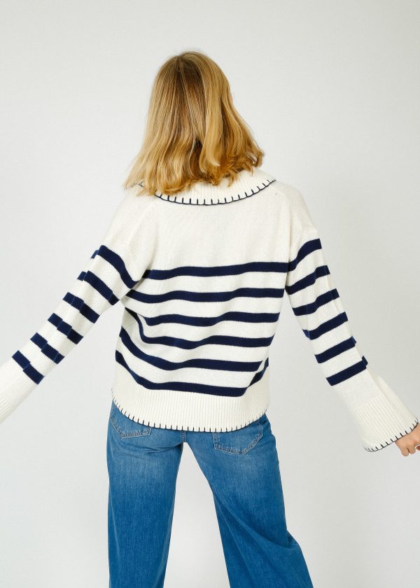 RAILS Athena Knit in Ivory Navy Stripe Sale