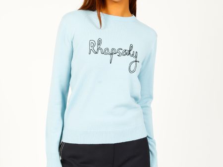 BF Rhapsody Chainstitch Jumper in Fifth Element Blue Online now