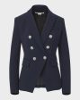 VB Miller Dickey Jacket in Navy with Silver Buttons Online Hot Sale