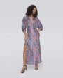 DVF Jessel Dress in Rose Blue Supply