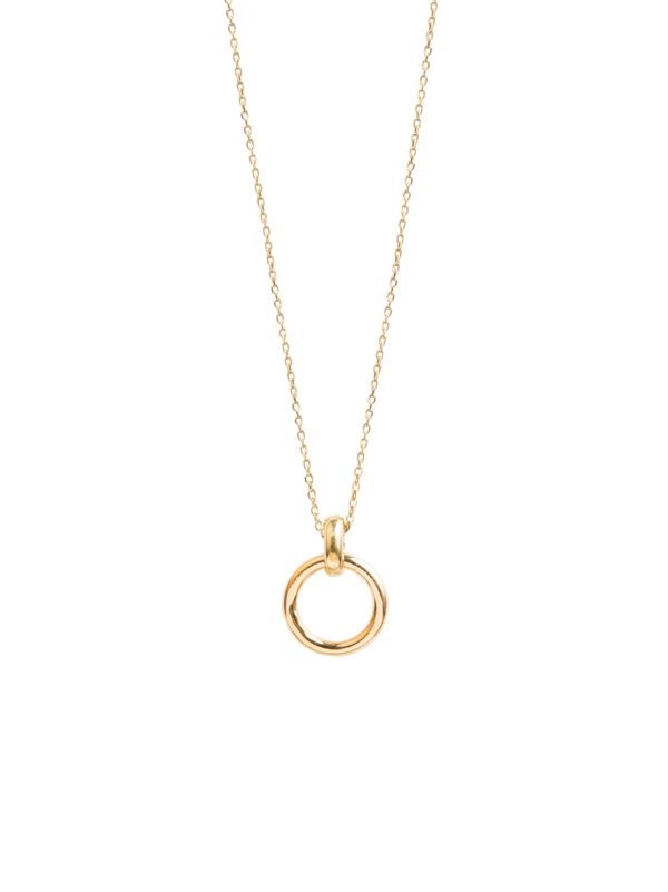 TS Gold Eternity Ring on Trace Chain For Sale