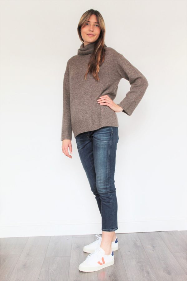 RAILS Imogen Cashmere Pullover in Hazelnut Online Hot Sale