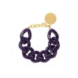 VBARONI Flat Chain Bracelet in Purple Hot on Sale