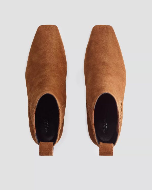 R&B Astra Chelsea Boots in Brown Hot on Sale